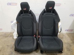 23 2023 TOYOTA GR COROLLA OEM FRONT SEAT SET BLACK CLOTH - BAGS BLOWN
