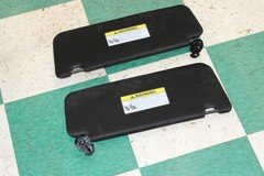 24-25 Santa Fe Black Overhead Roof Pair Set LH RH Sun Visor Shade OEM OE WTY WTY