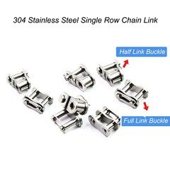 #25 - #100 Simplex Roller Chains Full/Half Connecting Links Pitch 6.35 - 31.75mm