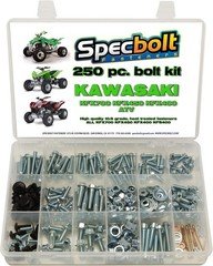 250-Piece Kawasaki ATV Fastener Set - Durable Bolts, Washers & Rivets Included