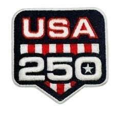 250 Years Anniversary Iron On Sew On 3.0 inches Embroidered Patch