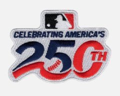 250TH CELEBRATING AMERICA'S ANNIVERSARY MLB  2026 Embroidered Patch 3.75 x 3.0