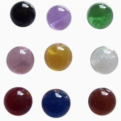 25mm Glass Marbles Transparent Balls In Baked Colours Handmade Materials Pinball