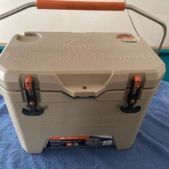 26 Quart Ozark Trail Hard Cooler  Built-in Ruler Khaki - High Performance Cooler