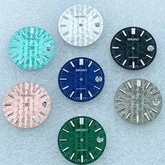 28.5mm Watch Dial Green Luminous For Seiko NH35 NH36 Movement honeycomb Dials