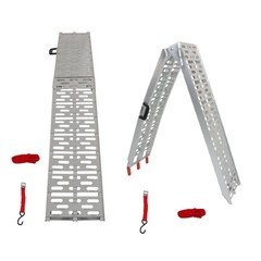 2*Aluminum Alloy Loading Ramp Arched For Motorcycle ATV UTV Truck Lawnmower New