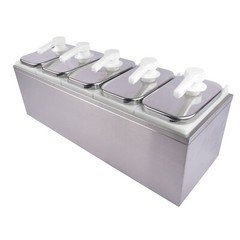 2L-10LSauce Dispenser Pump with 2.1 Quart Jar Ketchup Pump Condiment Dispenser