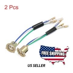 2PC H6 P15d HEADLIGHT BULB SOCKET IGNITOR 3 WIRE GY6 SCOOTER ATV Coleman CT200u