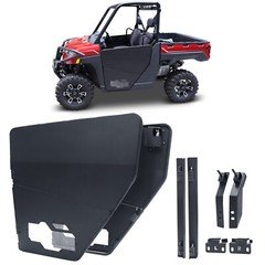 2pc Ranger Aluminum Doors w/Clear PC Window for Polaris Ranger XP 1000 2018-2026