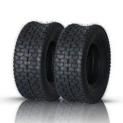 2pcs 16x6.50-8 Lawn & Garden Mower Tractor Turf Tires 4 Ply 16x6.5-8 Tubeless