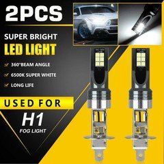 2pcs H1 LED Headlight Bulbs Conversion Kit High Low Beam Lamp 6500K 14000LM