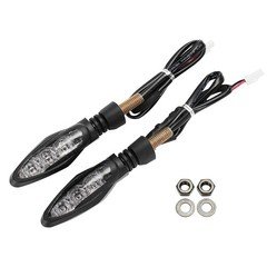 2PCS LED Motorcycle Turn Signals Front/Rear Indicators for Street & Dirt Bikes -