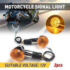 2pcs Motorcycle LED Bullet Red Brake Blinker Turn Tail Signal Light For Ha PAIR