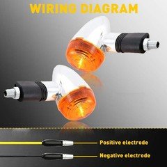 2pcs Motorcycle Turn Signal Lights For Honda Shadow VT 1100 VTX 1800 C CR125R
