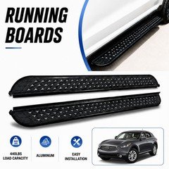 2PCS Running Boards Side Steps Bars Fits For Infiniti QX70 FX35 37 50 2013-2017