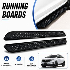 2PCS Running Boards Side Steps Nerf Bars Fits For Holden Equinox 2018-2021