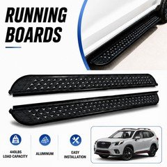 2PCS Running Boards Side Steps Nerf Bars Fits For Subaru Forester SK 2019-2024