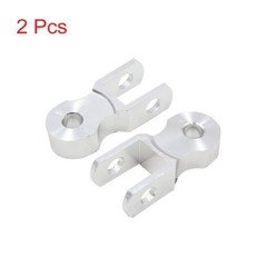 2Pcs Silver Tone Shock Absorber Height Extension for Motorcycle Suspension