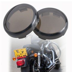 2pcs Smoke Turn Signal Light Lens Covers For Harley Sportster XL883 1200 Softail