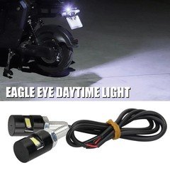 2Pcs Universal LED Number Plate Tail Tidy Lights Car Motorcycle Bolt Light Lamp