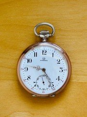 2T902 Antique Omega silver pocket watch, cal. 19LB.TI