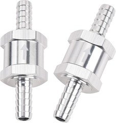 2x 6mm 1/4" Fuel Line Non-Return One Way Air Fuel Oil Check Valve Diesel Gas