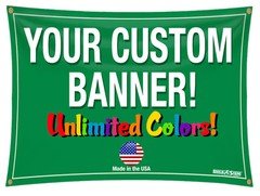 2'x 8' Full Color Custom Banner High Quality Vinyl 2x8