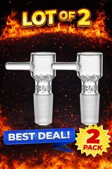 2X GRAV 14mm Octo bowl w/ Built-in Glass Screen water pipe glass pipe bongs