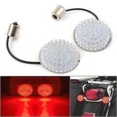 2X LED 1156 Rear Turn Signal Light Blinker for Harley-Davidson HD Road King Red