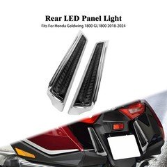 2X LED Filler Panel Light Smoked Turn Signal For Honda Goldwing GL1800 2018-2024