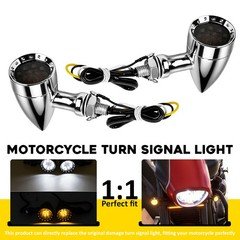 2x LED Motorcycle Turn Signal Running Lights For Ducati Diavel Chrome Front/Rear