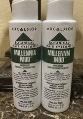 2x New Excelsior Millennia Mud Reconstructor 16 Oz Hair Thickness(2 bottles )