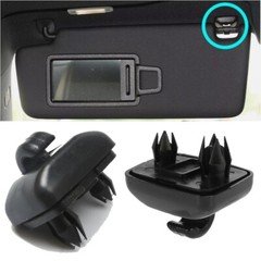 2x New Inner Sun Visor Clip 8U0857562A For Audi A3 A4 A5 Q5 A7 B6 B7 S5 TT Black