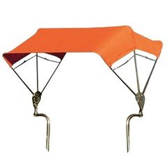 3-Bow Tractor Canopy with Frame Fender Mount 48" - Orange