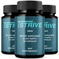 (3 Pack) Tstrive Capsules for Men T Strive Testosterone Booster Pills (180 ct)