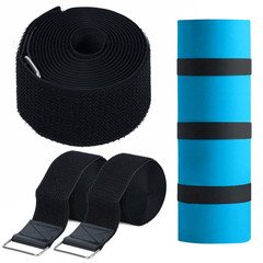 3 Pcs Floating Water Mat Straps, Pad Straps Reusable for Storing Large, Black