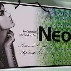 3 Piece Neo Pro Styling Set - Hair Dryer, Flat Iron & Curling Iron Styling Tools
