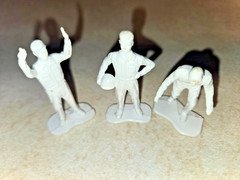 (3) Vintage 1960's Marx, 2-1/2" Pit Crew Track Figures - (RARE) Hard to Find