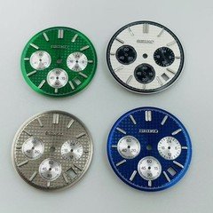 31.5mm Multi-function Oak Tree Watch Dial Green Lume for Vk63 Movement Accessory