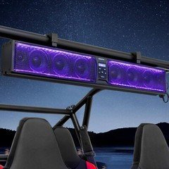 33 in 8 Speaker Louder RGB UTV Sound Bar Wireless Sound System Fo Polaris Can am