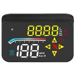 3.5in Car HUD Head-up Display OBD2 GPS Speedometer Overspeed Alarm Projection