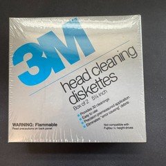 3M 5 1/4" Head Cleaning Diskettes in the original box (box of 2) SEALED
