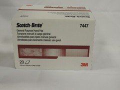 3M 7447 Scotch-Brite General Purpose Hand Pad 6" x 9" - 20 Pads, Free Shipping