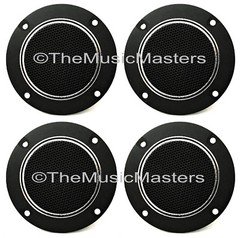 (4) Flush Mount 4" inch Round Super Horn TWEETERS Speakers Car Audio Home Stereo