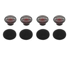 4 M-size Ear Gels Tips Kit for Plantronics Voyager 5200 5220 Replacement + FOAMS