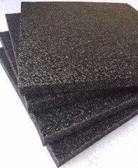 4 pack 1" x 12" x 12" Black Polyethylene foam 1.7pcf *FREE SHIPPING