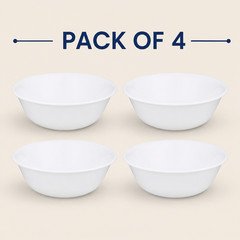 (4 Pack) Corelle Winter Frost White 18 oz Soup Bowl Set