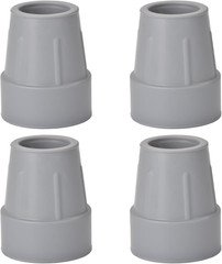 4 Pack Crutch Tips 1 Inch Non Slip Walking Cane Tips Heavy Duty Rubber Cane Repl