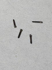 4 REGULATOR MICRO SCREWS .55X6.54 TO 6.65 MM.   NOS --BB-1982