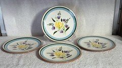 4 Stangl Country Garden 8.25" Salad Plate -read description